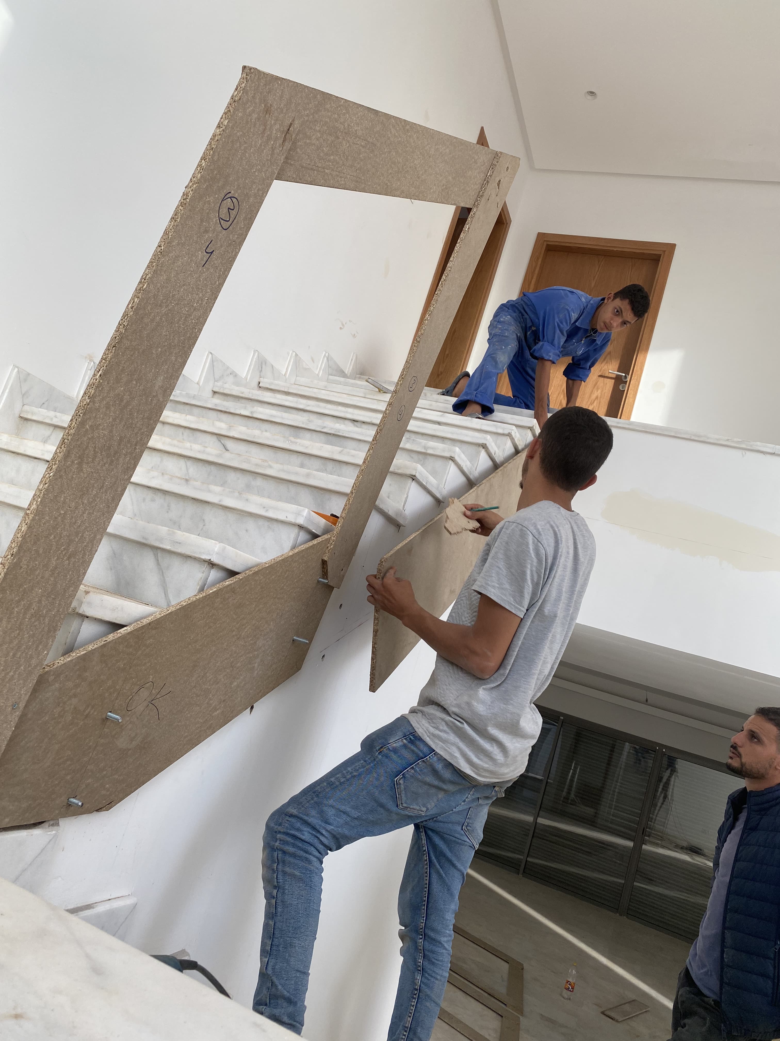 Pose vitrage intérieur 